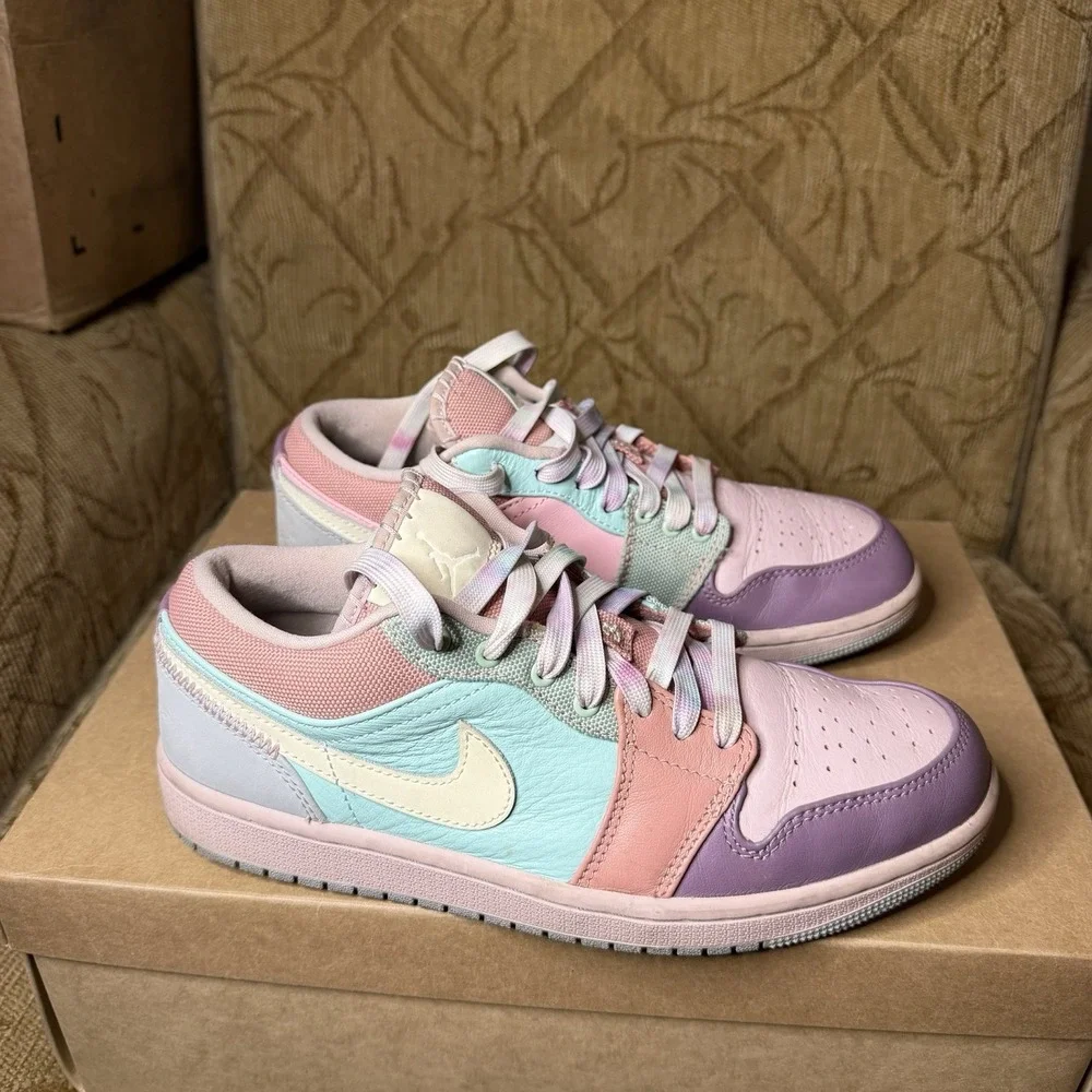 Nike Air Jordan 1 Low SE Easter Pastel Champagne DJ5196-615 Men's Size 7.5